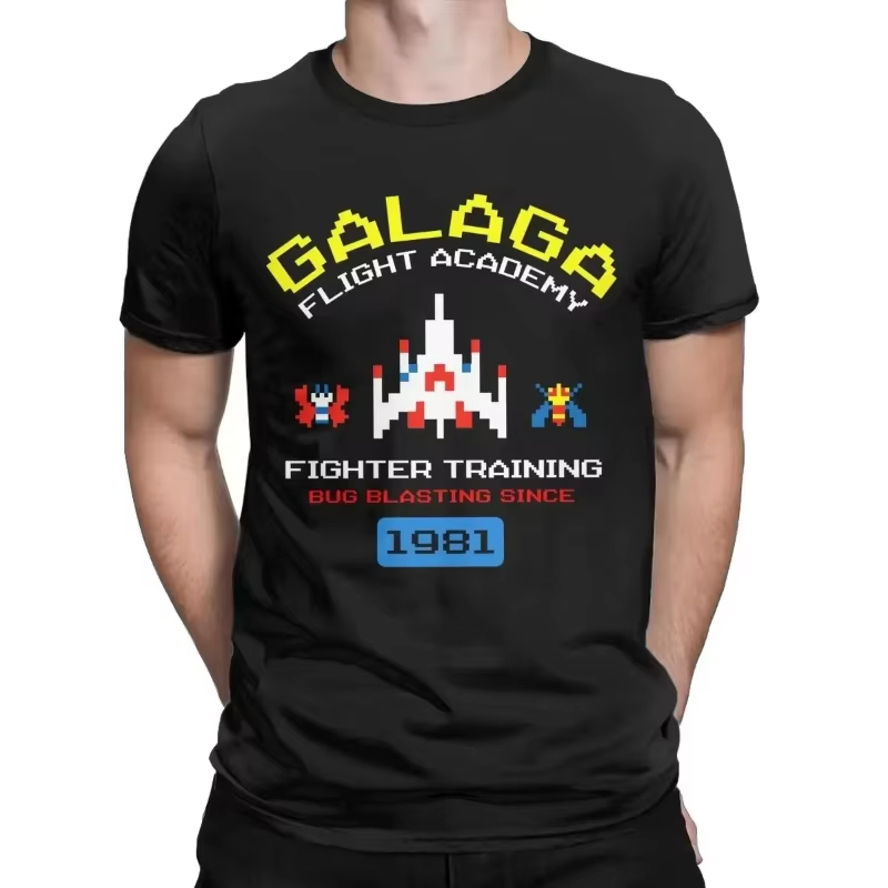 Esports Gaming T Shirt - Cool Arcade Galaga Video Game Retro