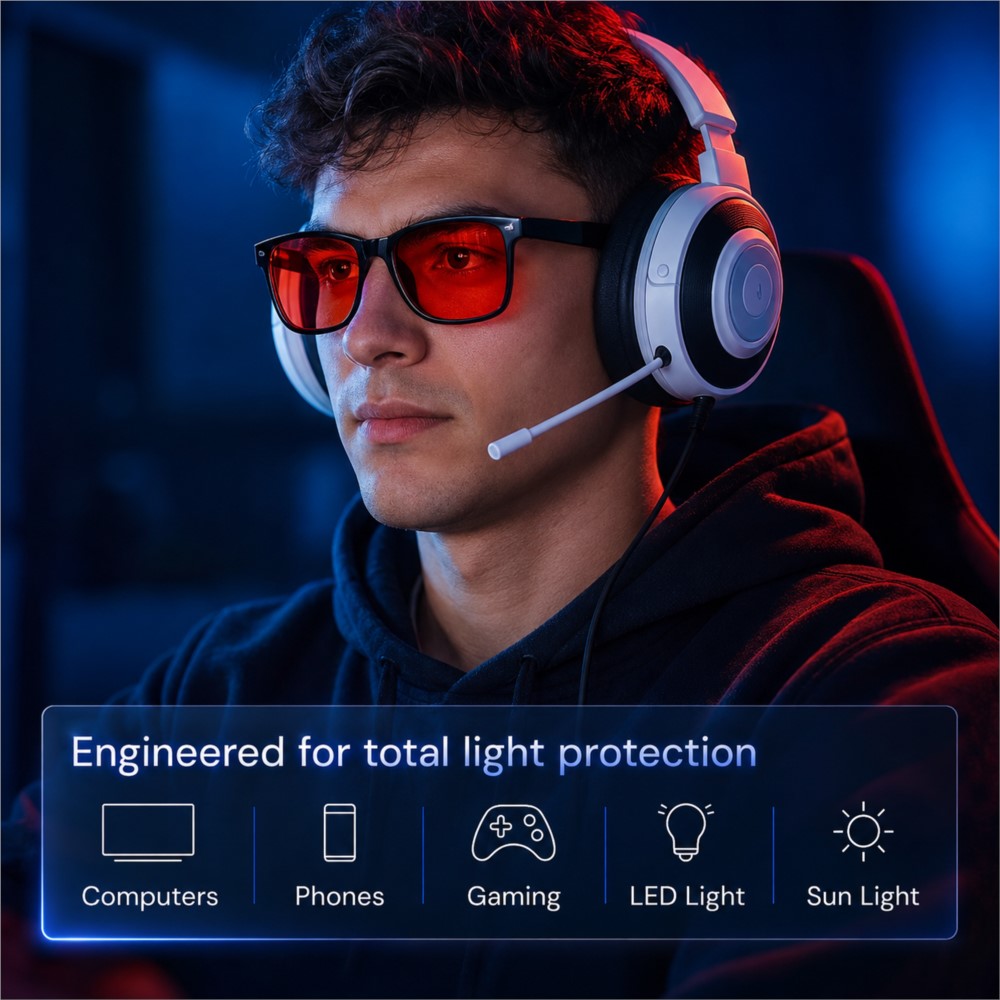 Advanced Blue Light Blocking G - Gaming Glasses Blue review and price