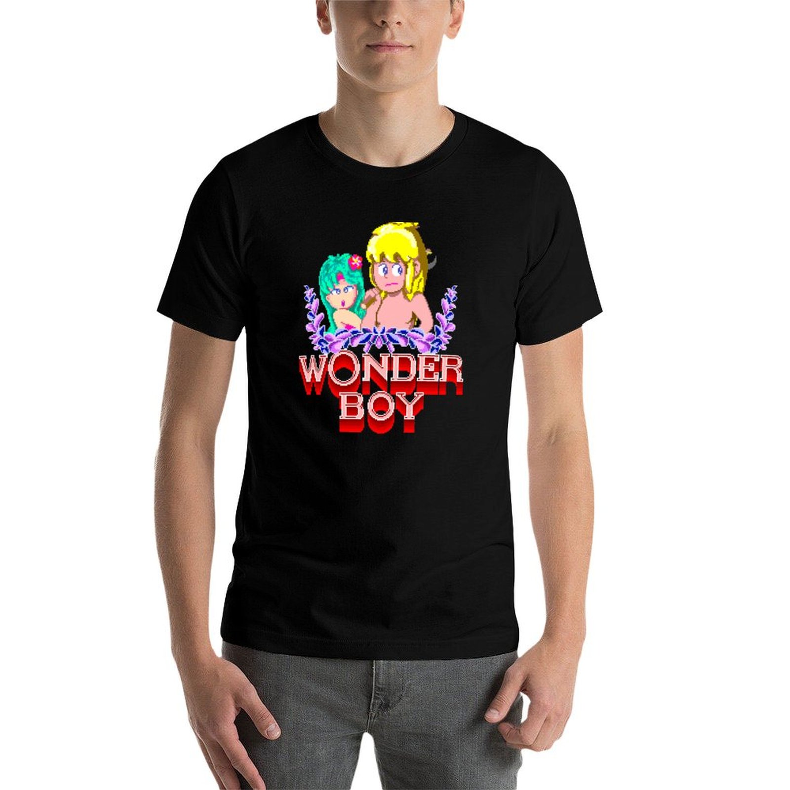 Wonder Boy Arcade - Pixel Art  - Esports Gaming T Shirt review and price