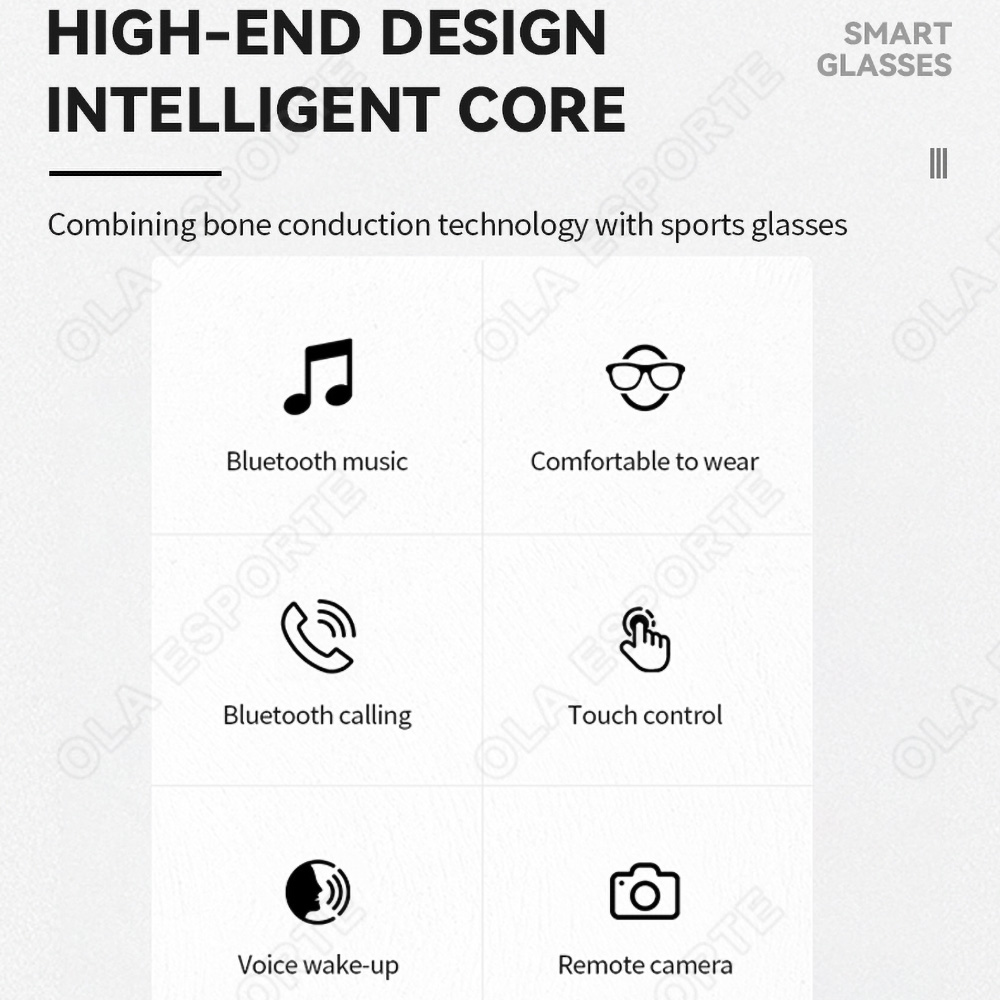 NEW Smart Glasses V5.3 Bluetoo - Gaming Glasses Blue review and price