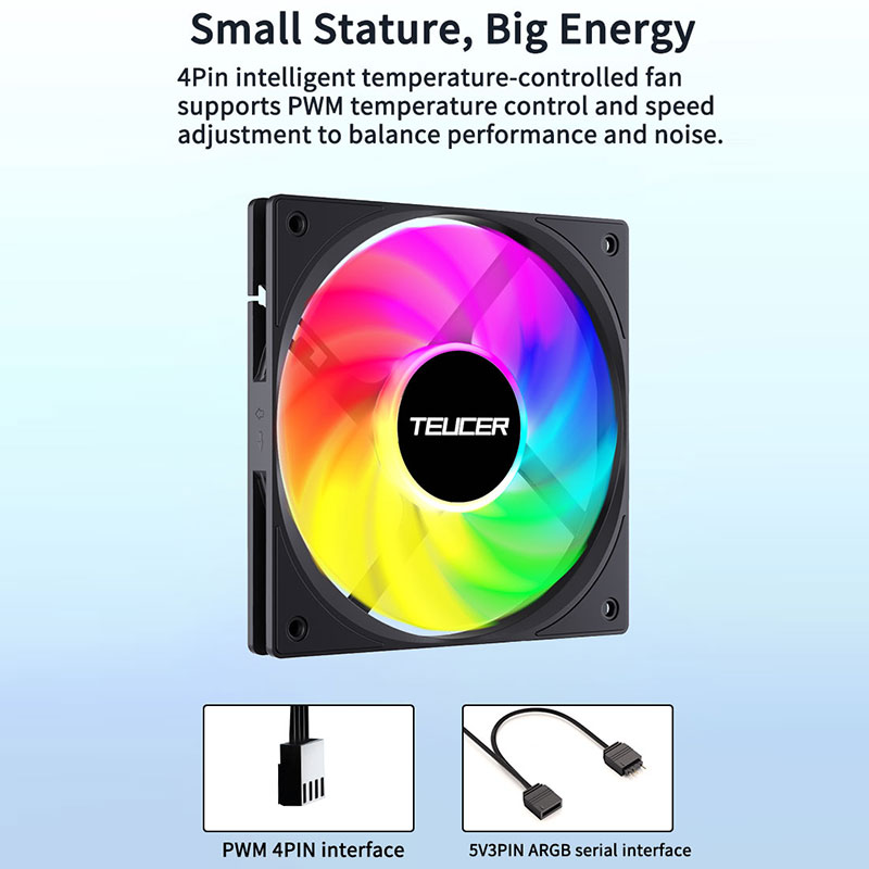 Teucer 120mm PC Case Fan FDB B - Esports Gaming Fan review and price
