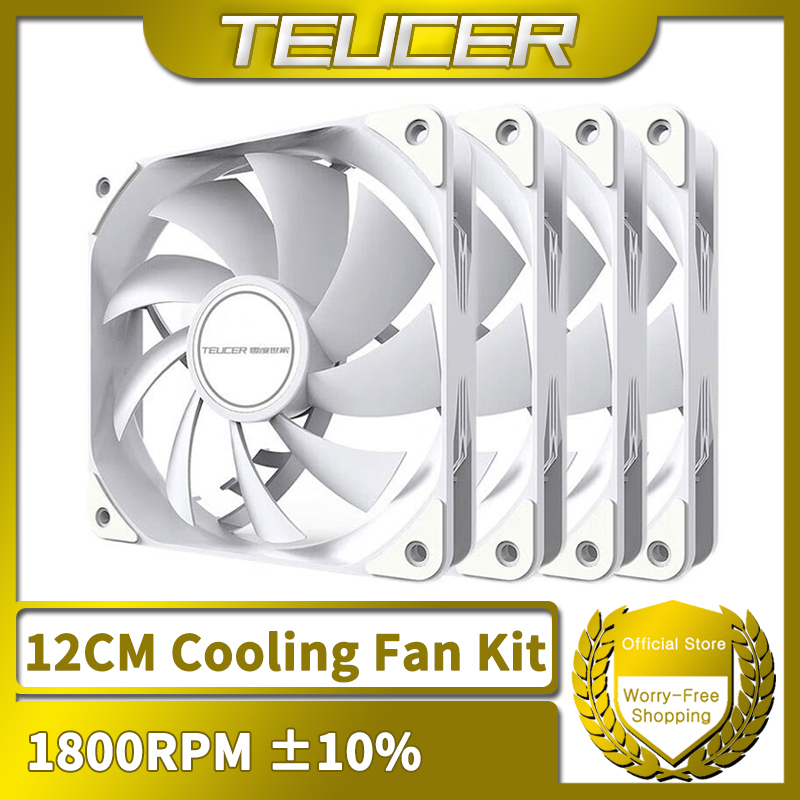 TEUCER 1800RPM 4PIN PWM White  - Esports Gaming Fan review and price