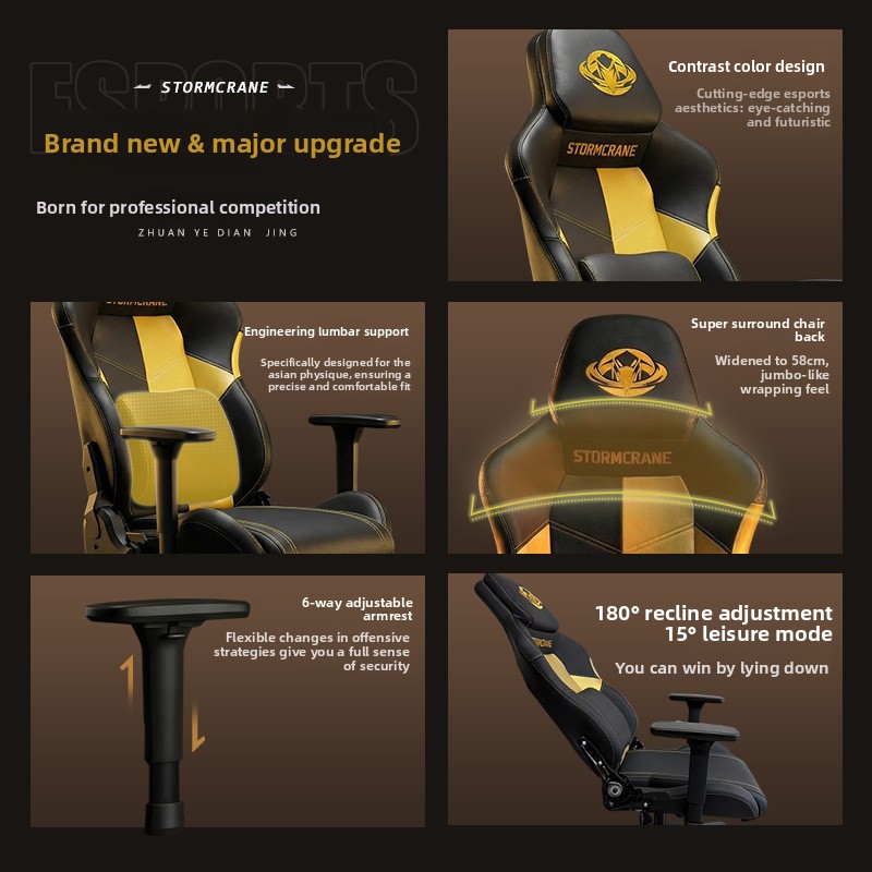 Ergonomic Gaming Chair Long Se - Esports Gaming Lounge review and price
