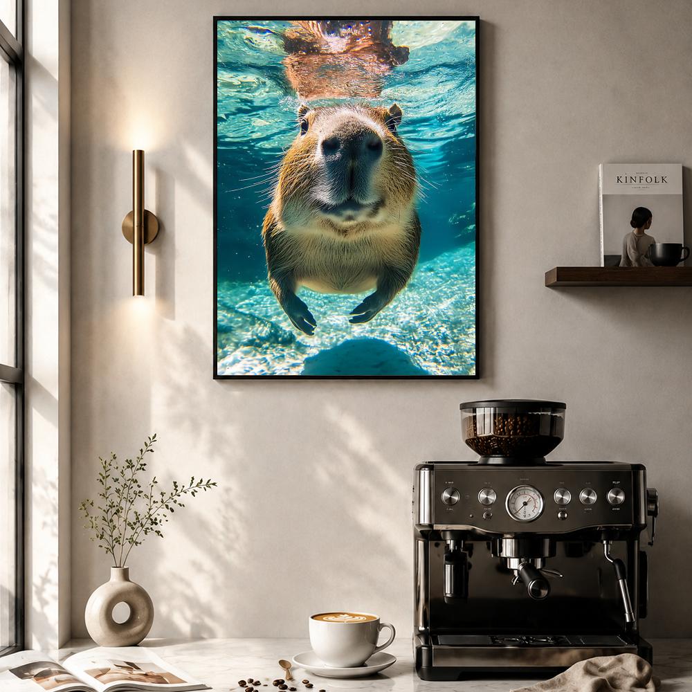 Healing Capybara Poster Art Po - Esports Gaming Lounge review and price