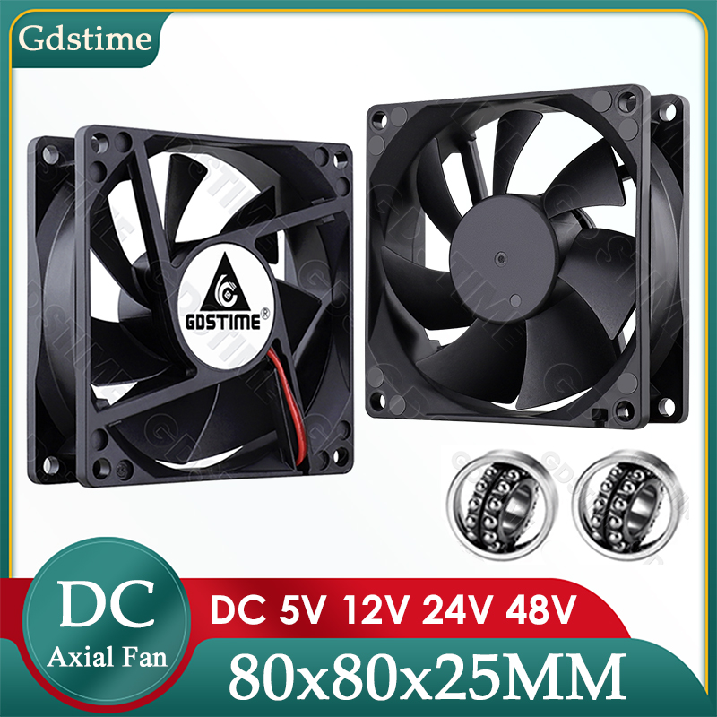 Gdstime DC 5V 12V 24V Fan 80mm - Esports Gaming Fan review and price