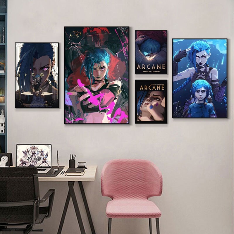 Arcane Jinx Close-Up Poster Un - Esports Gaming Stocks review and price
