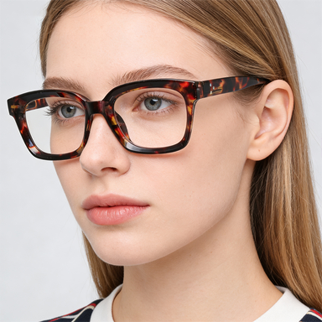 1pc Retro Large Frame Blue Lig - Gaming Glasses Blue review and price