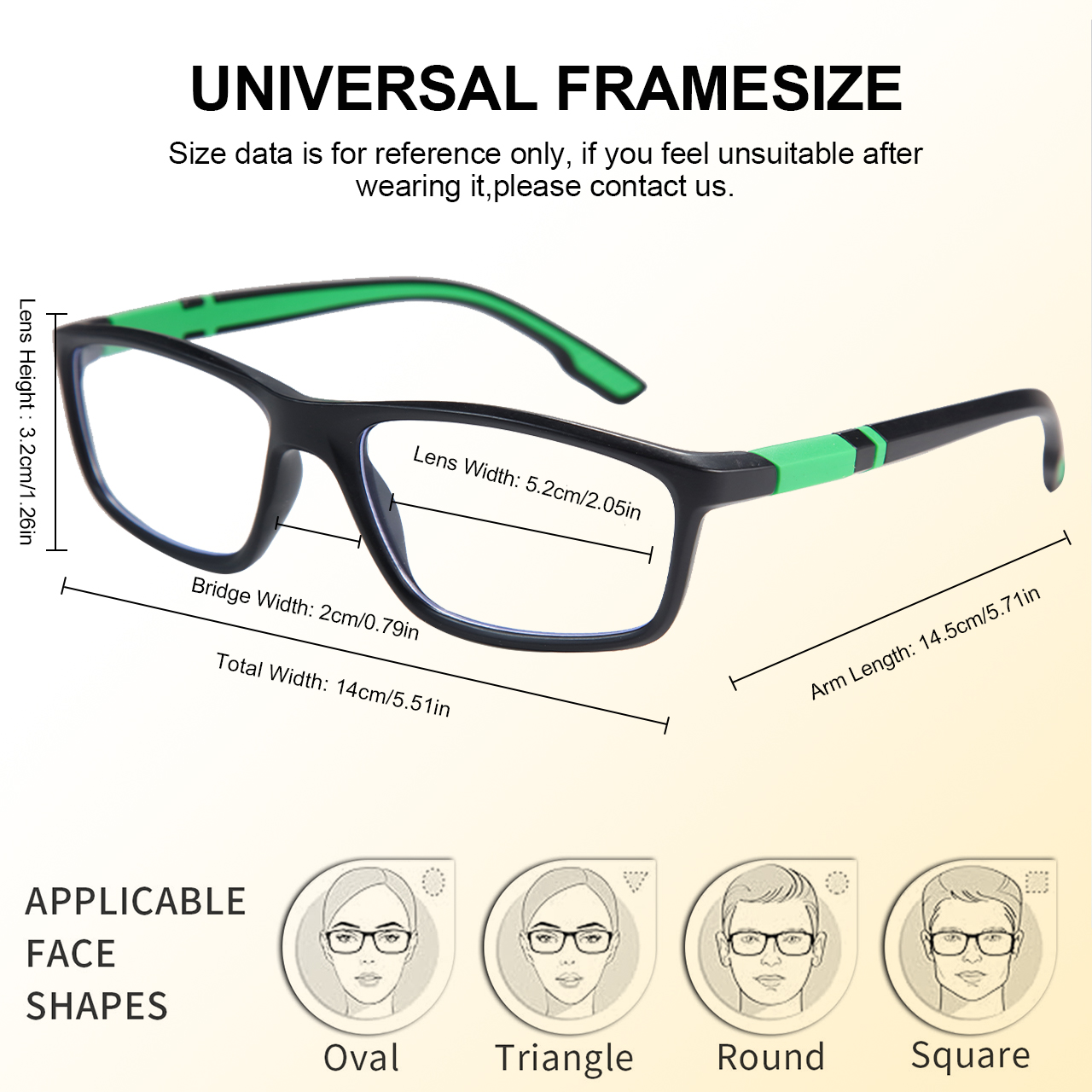 1 Pair Square Frame Sports Rea - Gaming Glasses Blue review and price