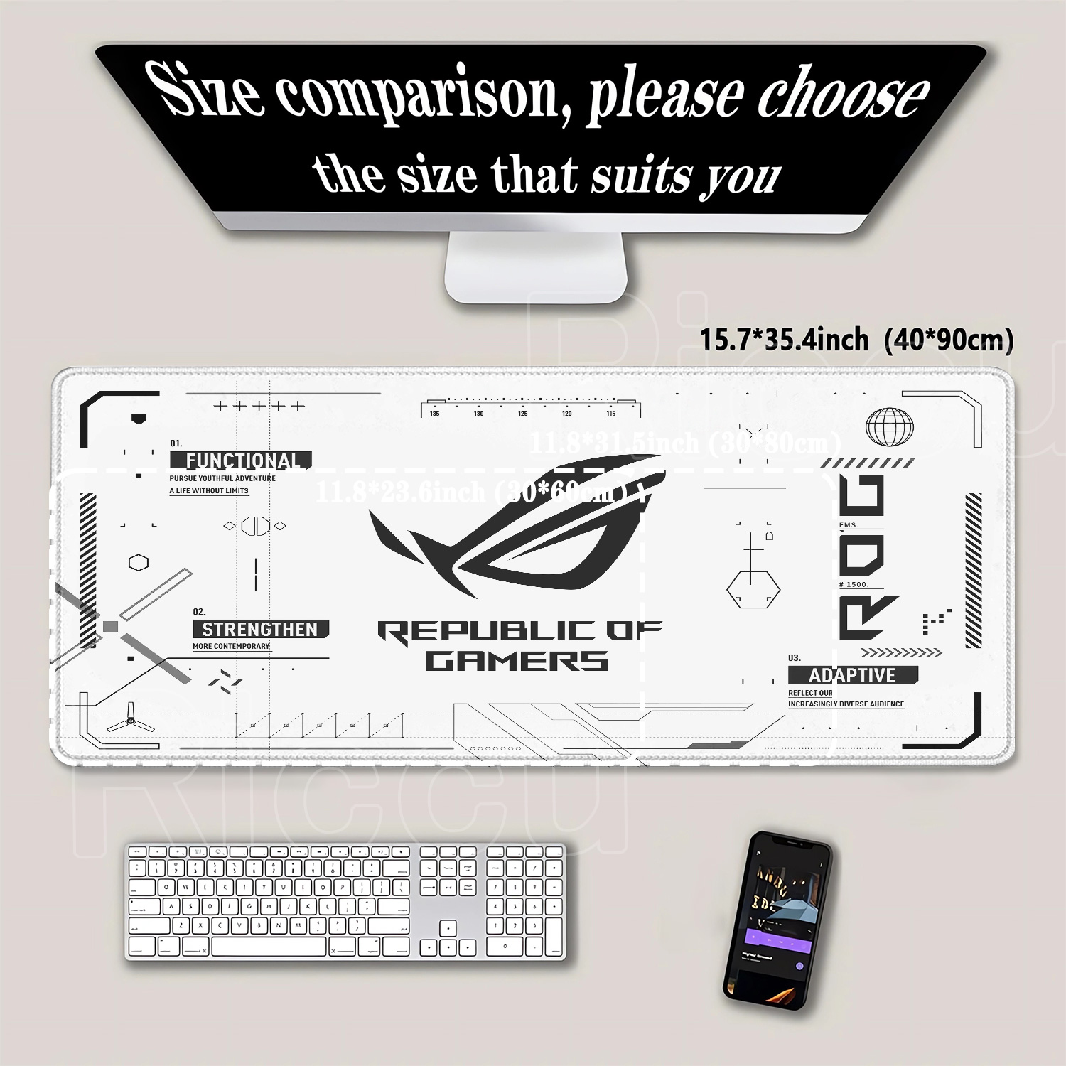 R-ROG Large Gaming Mouse Pad A - Esports Gaming Stocks review and price