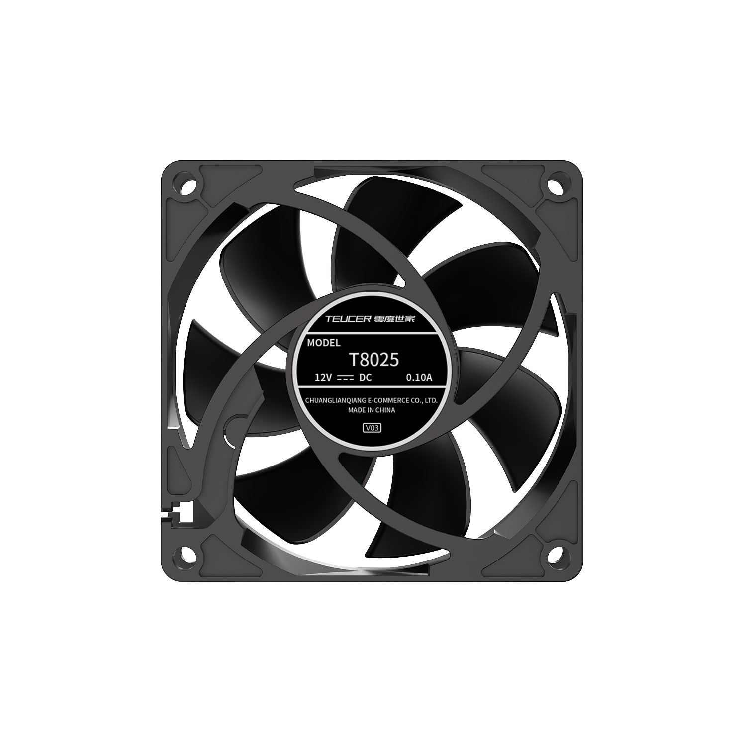 Teucer 8025 PC Case Fan 12V  B - Esports Gaming Fan review and price