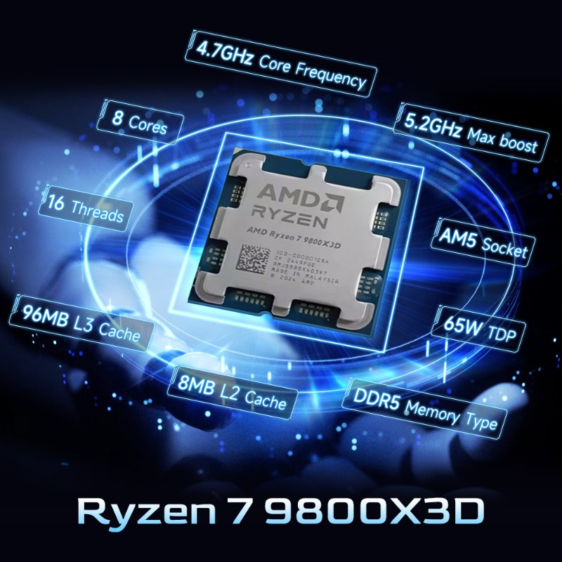 AMD Ryzen 7 9800X3D X3D Cache  - Amd Cpu Ryzen 7 review and price